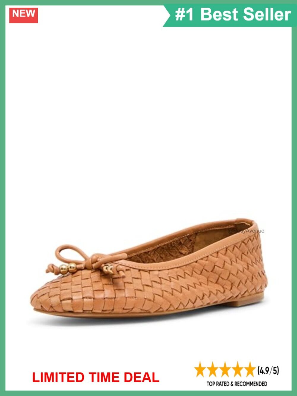 Divy Ballet Flat Mary Jane Strap Leather Flats Casual Spring Summer